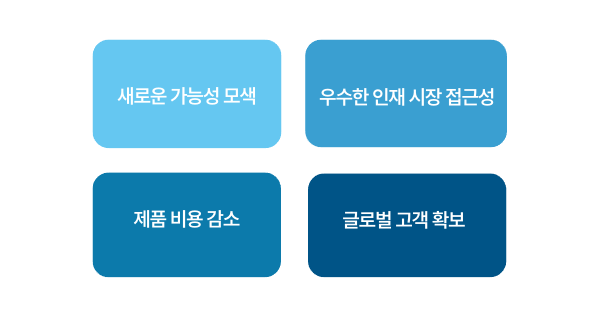 해외 진출 장점